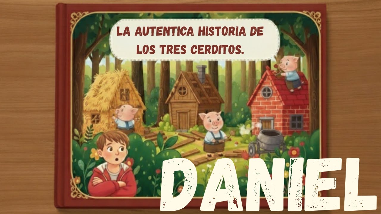 Daniel, La verdadera historia de los tres cerditos. 🐷🐷🐷🐺