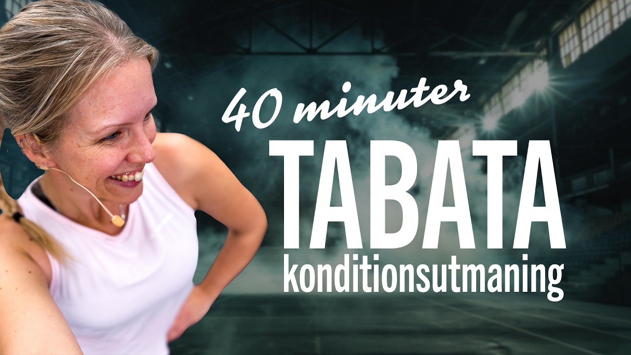 🔥 40 MINUTER TABATA – bara kroppsvikt, inga redskap, maximal svett