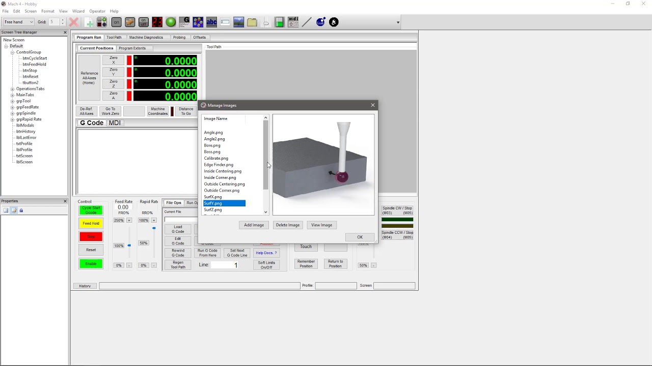 Basic Screen editing in Mach4