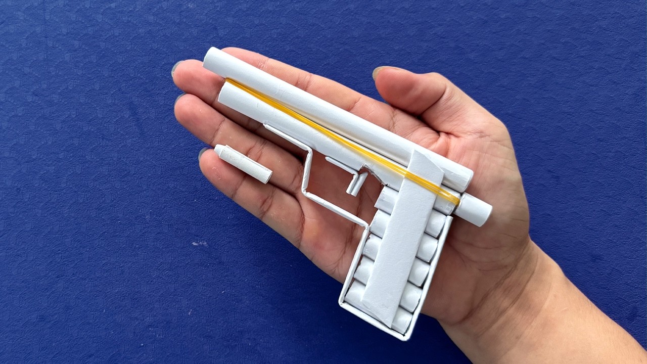 折り紙の鉄砲の簡単な作り方 || 折り紙銃打てるかっこいい
