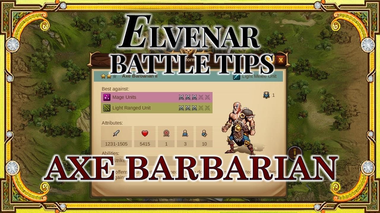 Elvenar Battle Tips -  Axe Barbaian