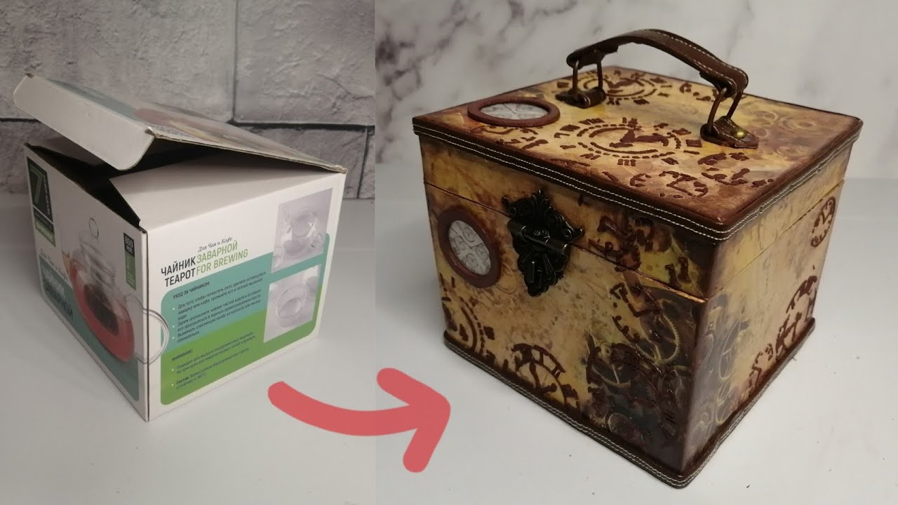 DIY /Redesign of the box🌼переделка и декор коробки