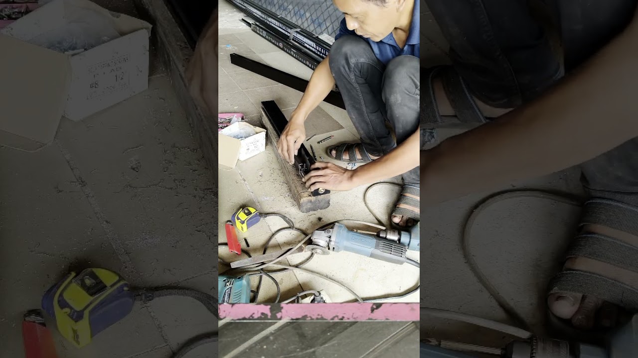 Rel atas pintu sliding swing aluminium