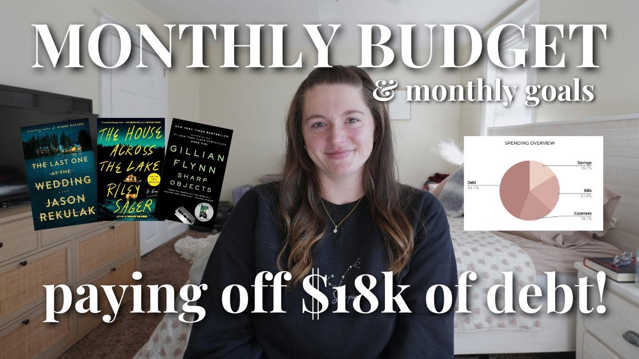 Monthly Budget Routine & Goal Setting | how much I spent, paying off debt, setting realistic goals