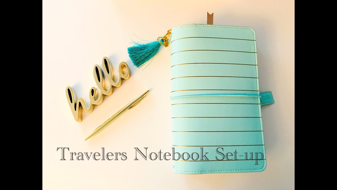 Flip-through of My New Travelers Notebook Planner & Journal Set-up