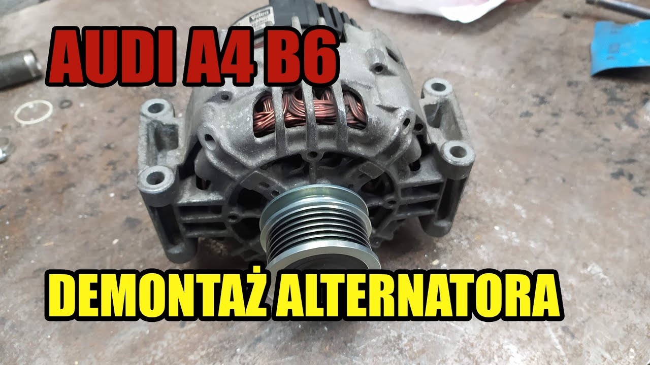 Demontaż alternatora Audi A4 B6 - 2.0 ALT