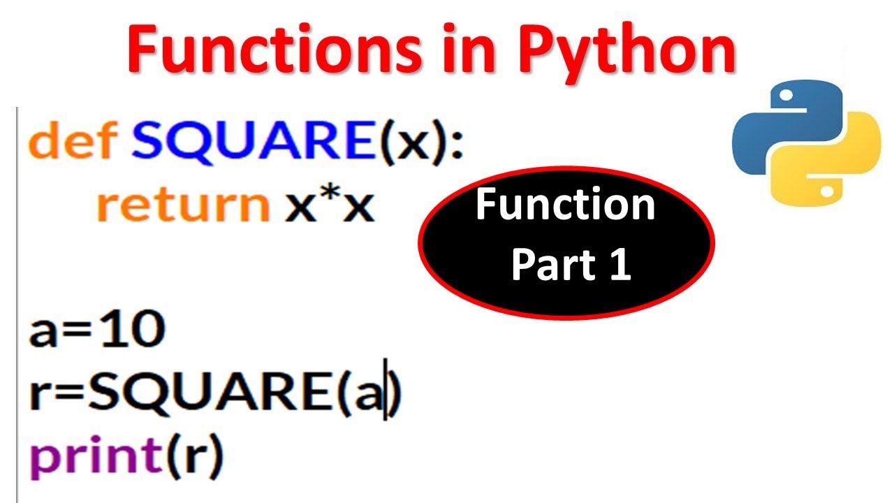 Functions in Python - Class 12 Python Function - Python Programming