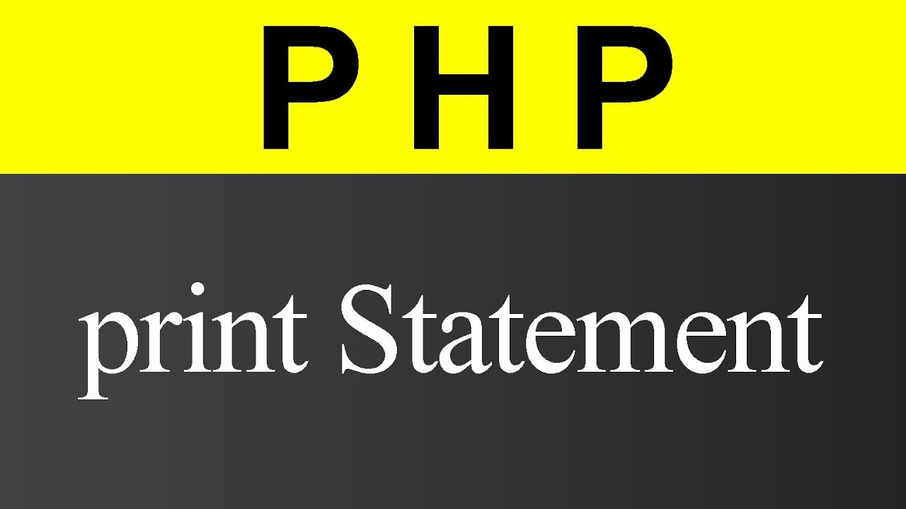 print Statement in PHP (Hindi)