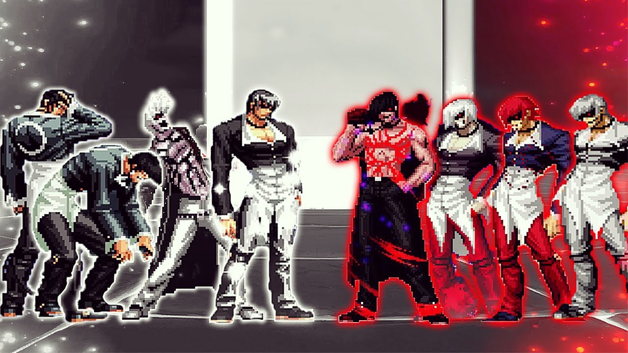 [KOF Mugen] White Flame Iori Yagami Team Vs Red Flame Iori Yagami Team