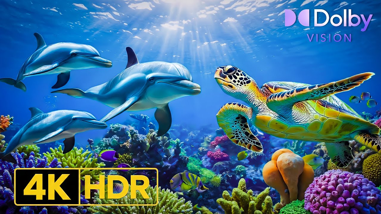 Underwater Paradise 8K HDR 🌊 | Sea Animals Living Among Coral Reefs