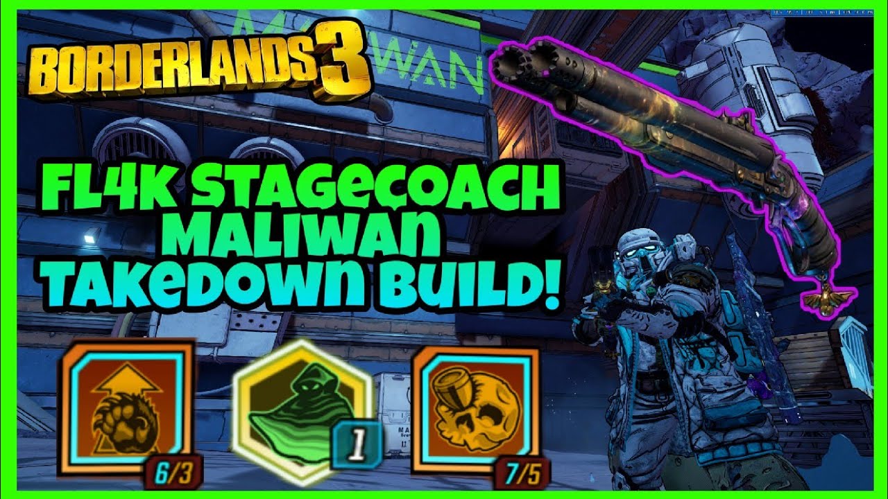 Borderlands 3 | FL4K Stagecoach Maliwan Takedown Build | (Solo Mayhem 4)