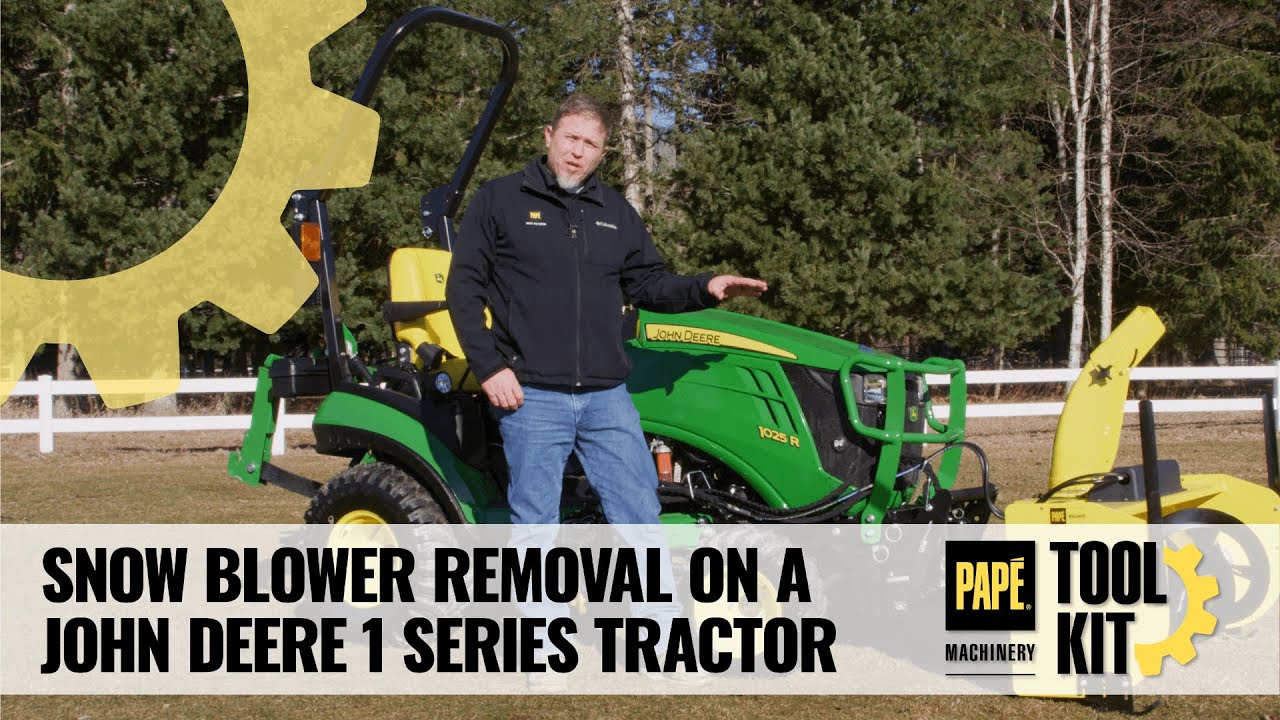 Snow Blower Removal On A John Deere 1 Series Tractor