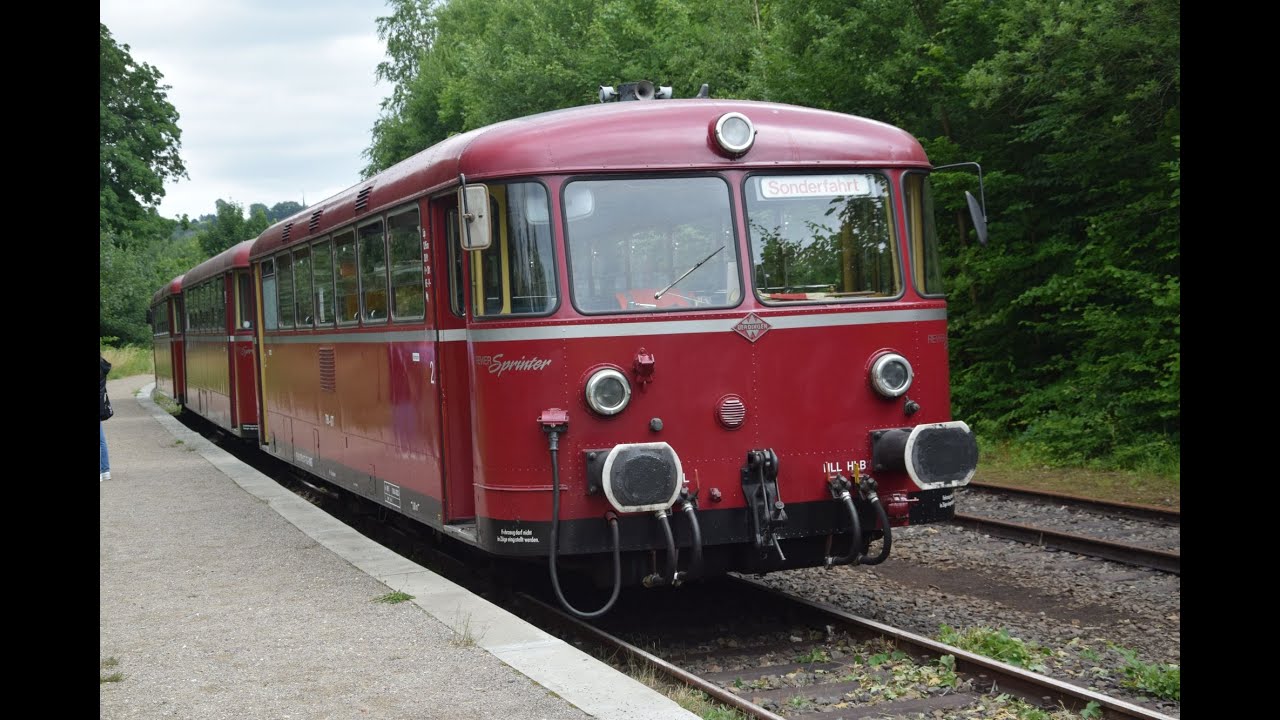 Wuppertalbahn am 27.06.2025, Mitfahrt im Schienenbus vom Viadukt Bockmühlstraße bis Oberbarmen.