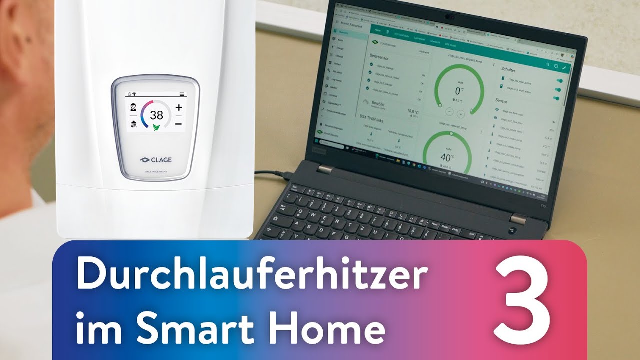 Durchlauferhitzer im Smart Home: DSX Touch mit Home Assistant