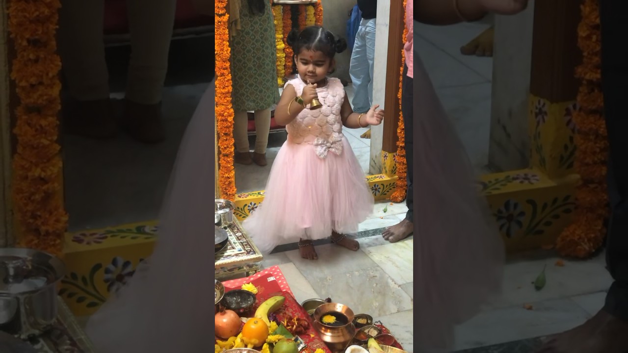 #viral #baby #myra #cute #god #blessed #puja #karthikamasam #lakshmi #devotional #latestnews #shorts