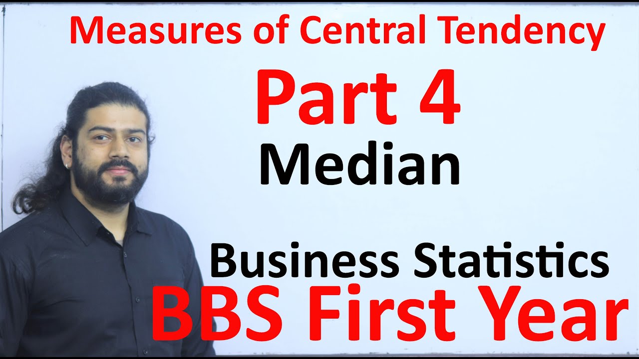 Measure of Central Tendency  Part 4 Median BBS First Year Statistics TU Solution in Nepali Exam Tips