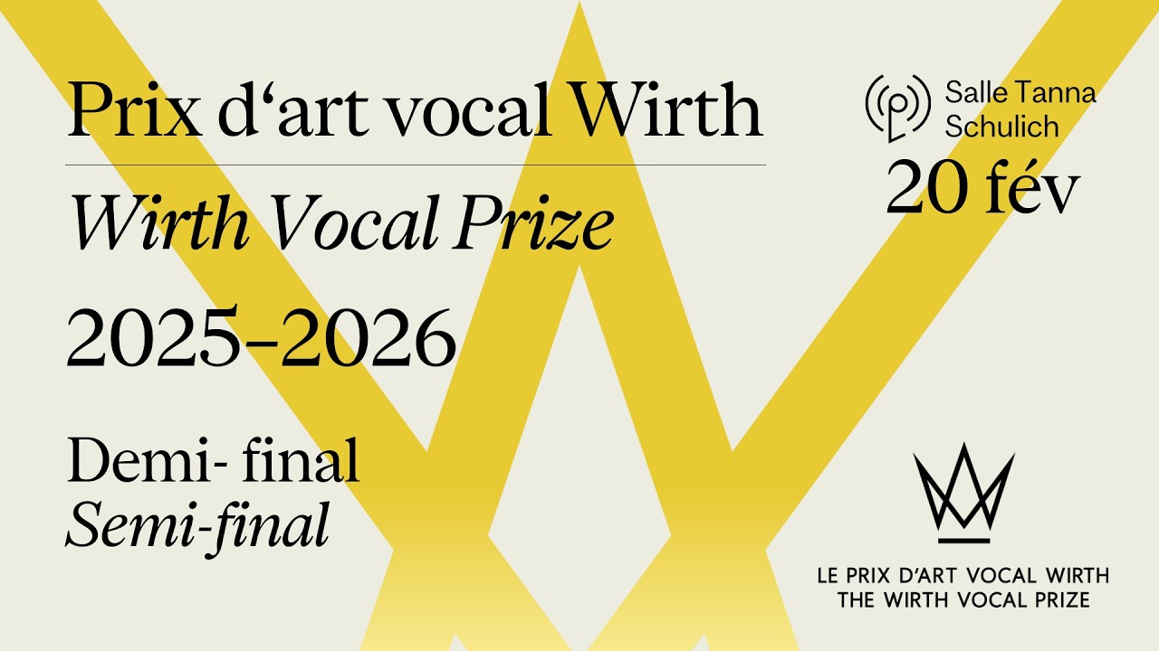 2025–2026 Wirth Vocal Prize: Semifinal