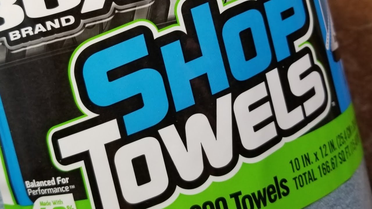 Harbor Freight Blue Shop Towels Review