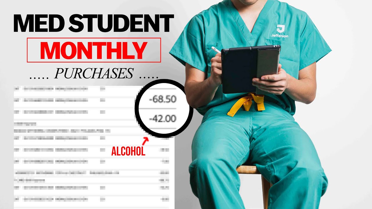 What A MED STUDENT Spends In A MONTH 🏙️
