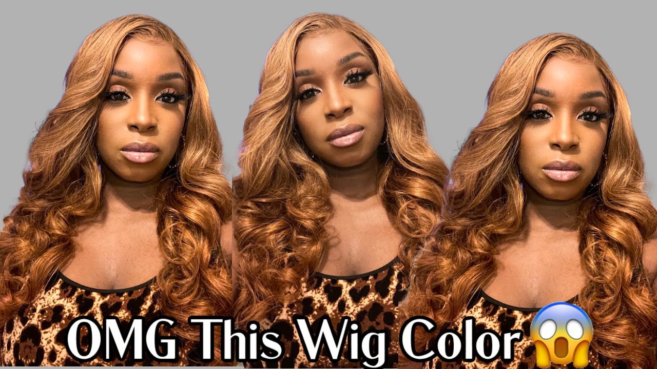 Ginger Hair Color 🧡🤎 Auburn/Blonde Loose Wave Lace Front Wig Install  | Nadula