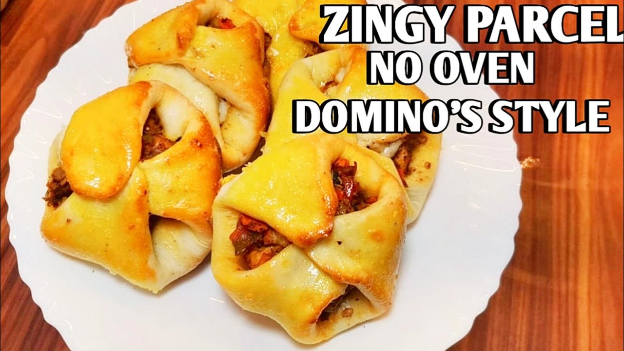Domino's Style Zingy Parcel Recipe |  Zingy Parcels Recipe | No OveN Chicken Zingy Parcel