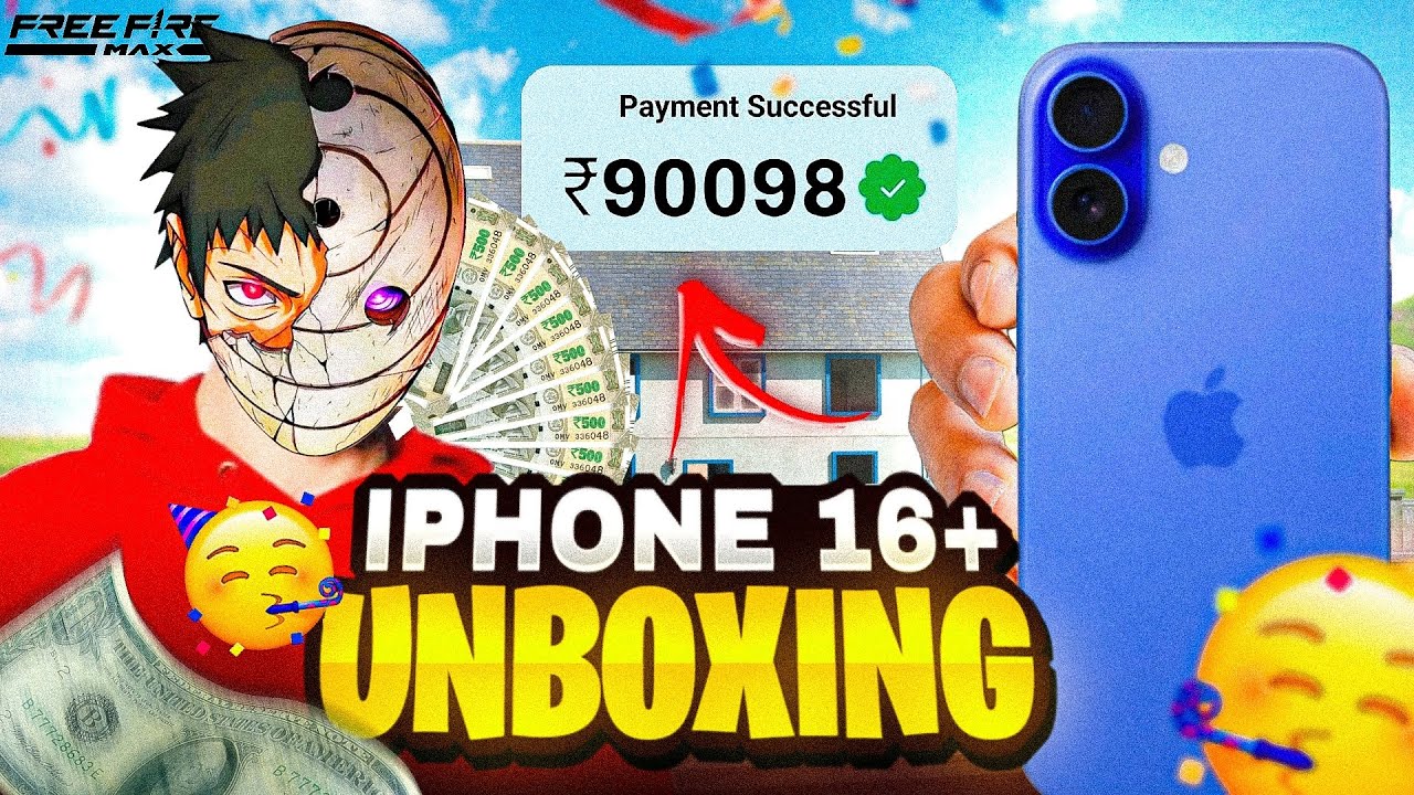 I Purchased iPhone 16 Plus 📲| By Playing Free Fire Tournament ☠️| Unboxing😍| Garena Free Fire !!