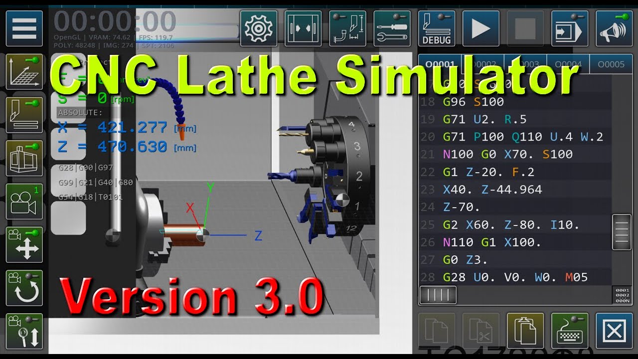 CNC Lathe Machine Simulator 3.0