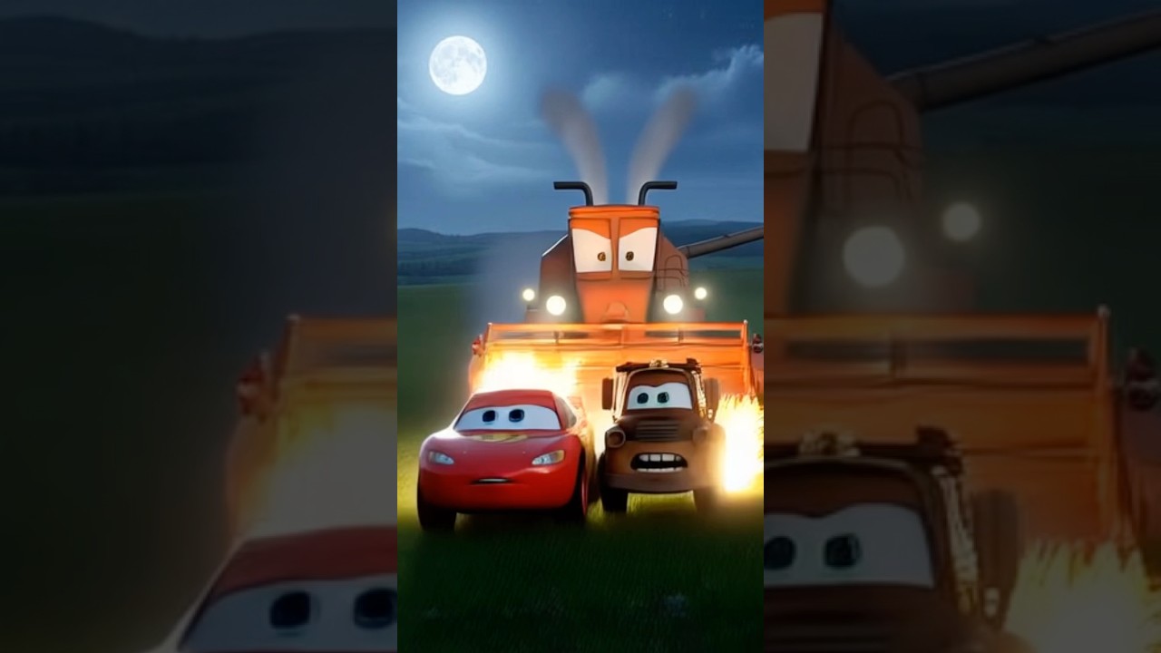 Disney Pixar Cars Lightning McQueen & Mater &ndash; FRANK CHASE GONE WRONG?!🚜