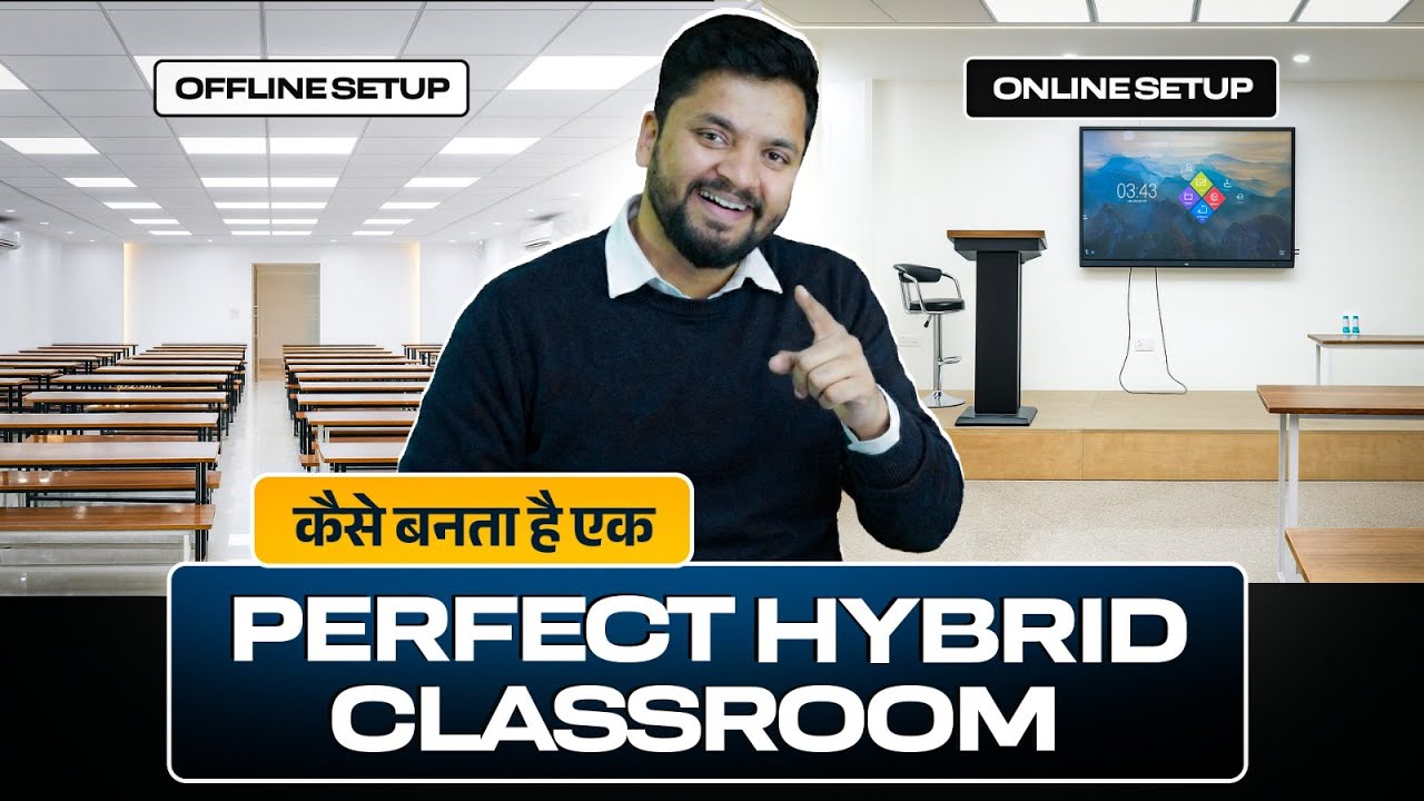 Best Hybrid Classroom Setup for Teachers | Live + Offline Classes |🎥 Full Studio Tour by Edusquadz!