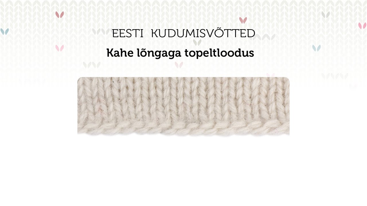 Kahe lõngaga topeltloodus