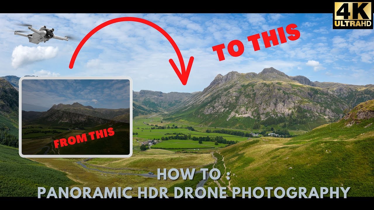 How to shoot a panoramic HDR photo with your DJI Mini 3 drone - Drone photography tutorial