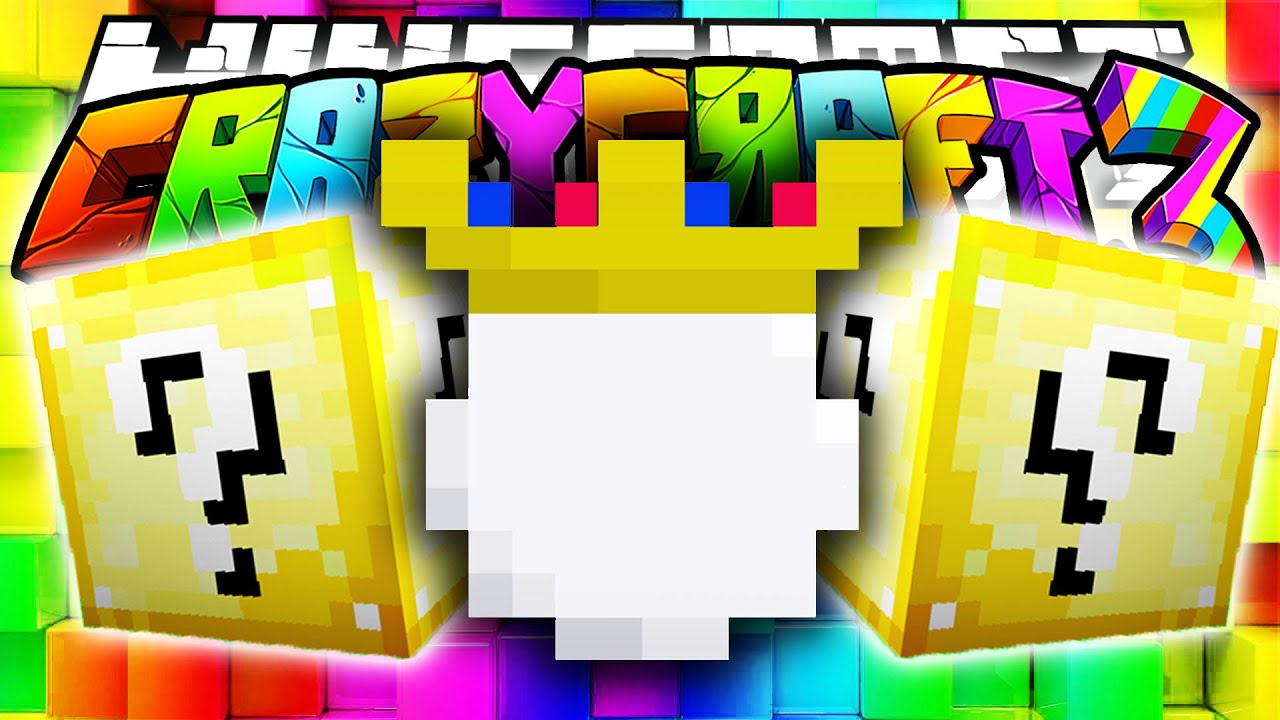 Minecraft Crazy Craft 3.0: LUCKY BLOCK KING SPAWNER? #25