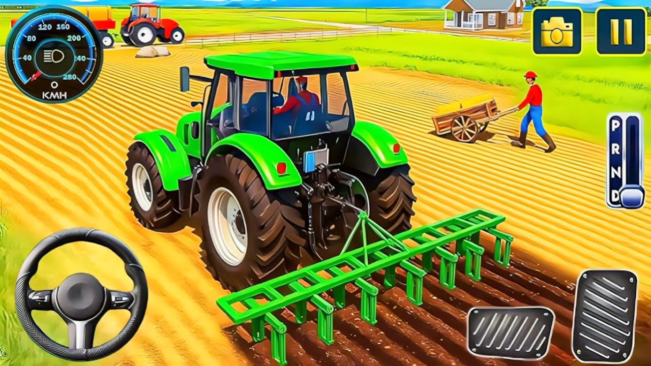 Modern Tractor Farming Driving Simulator 3D - New Tractor Games - Android  Gameplay