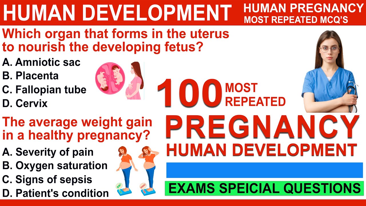 mcq on developmental biology | mcqs on pregnancy | pregnanacy mcqs question and answers
