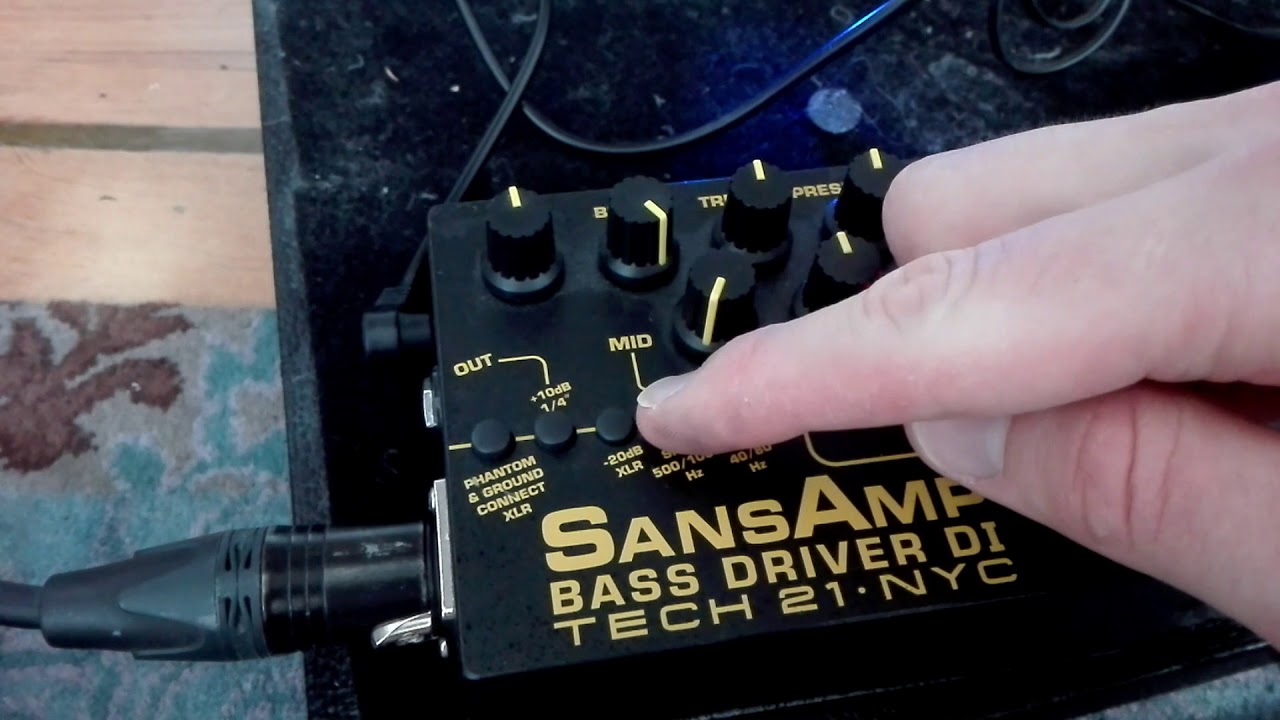 Tech 21 SansAmp V2 Demo w. Fender P-Bass [sweeping knobs, no talking]