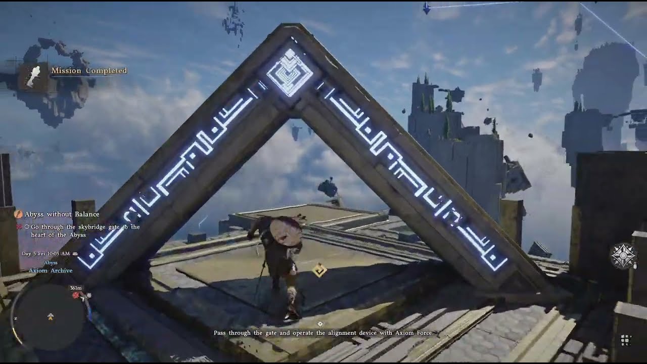 Operate the alignment device with Axiom Force - Crimson Desert