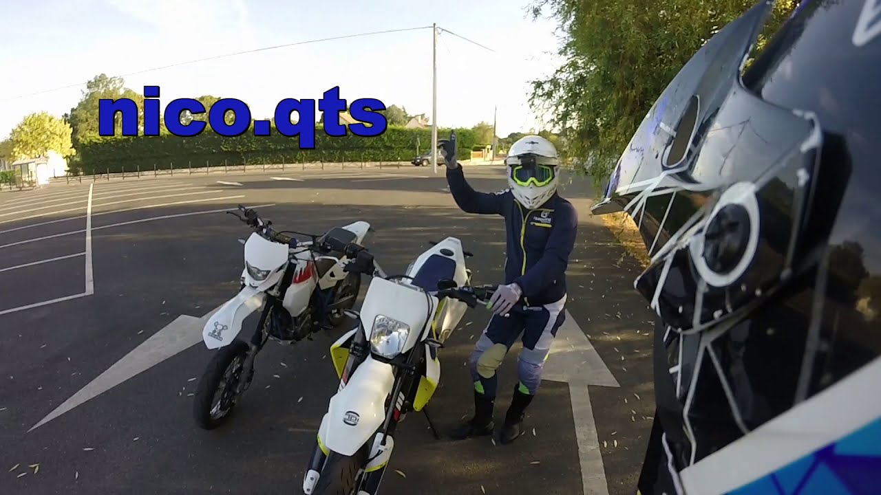 Test 2 Husqvarna 701😍 en full elle Lève en 5😱 FMF😳