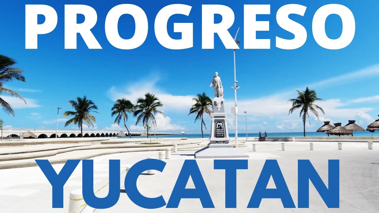 🇲🇽 WALKING TOUR of Puerto Progreso  | Market & Malecon Tradicional | YUCATAN