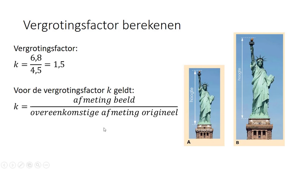 Vergrotingsfactor berekenen (2 HAVO/VWO & 2 VWO)