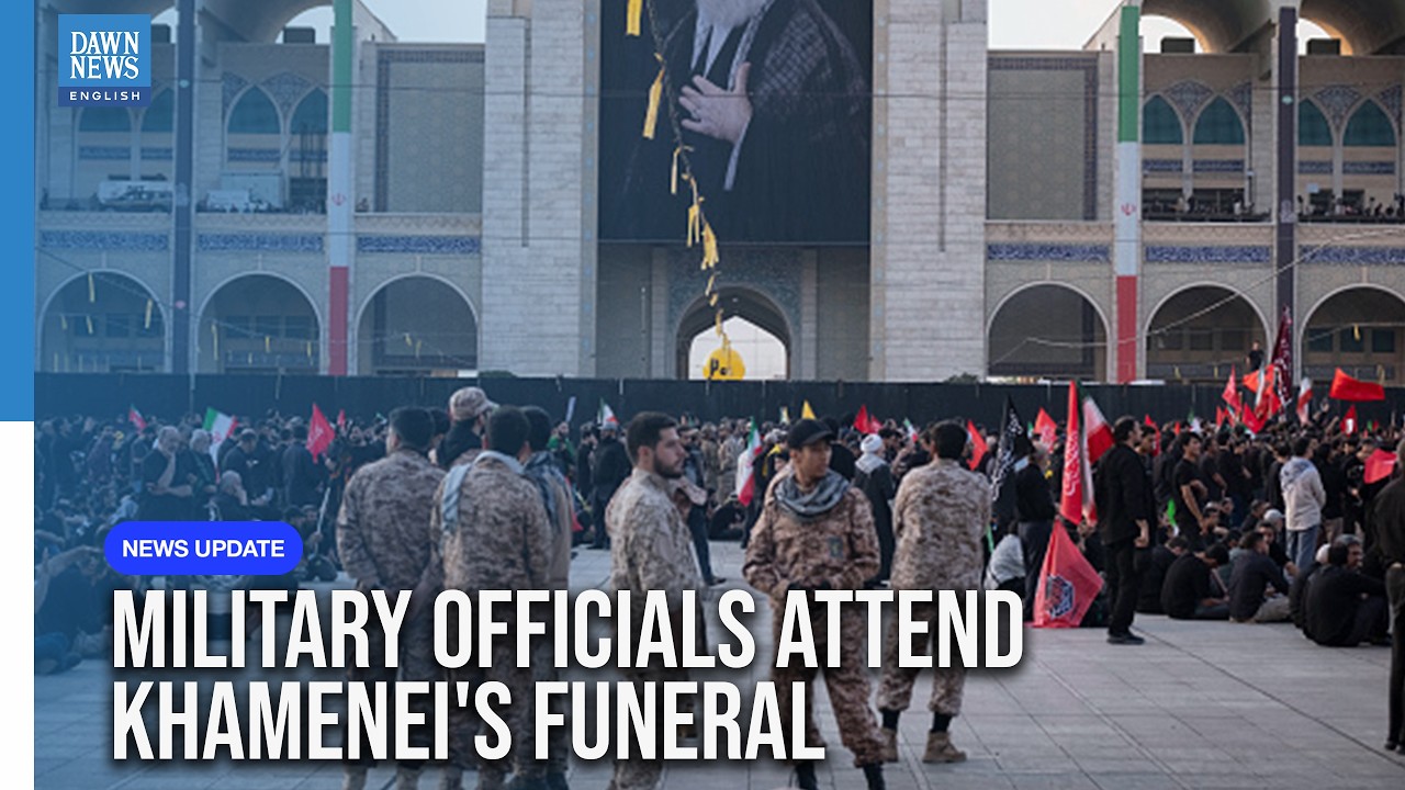 WATCH: Military and Civil Officials Attend Khamenei's Funeral Prayers | Tehran Mourns | Dawn News