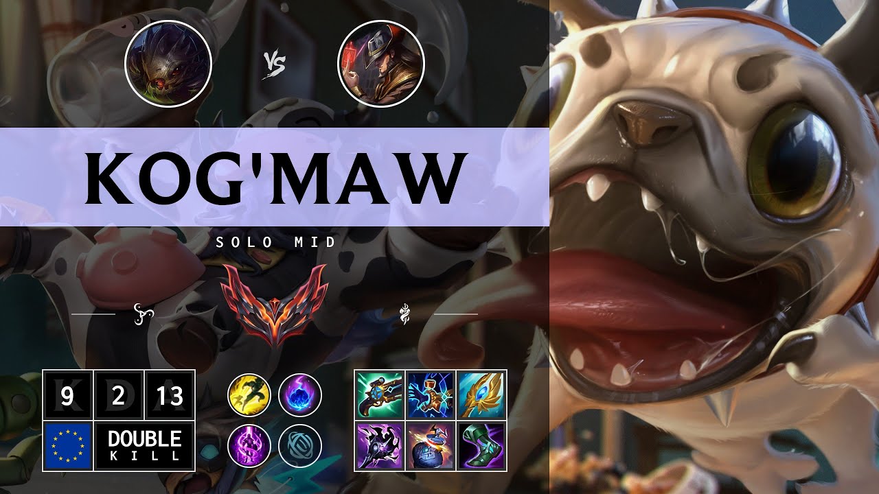 Kog'Maw Mid vs Twisted Fate - EUW Grandmaster Patch 14.13