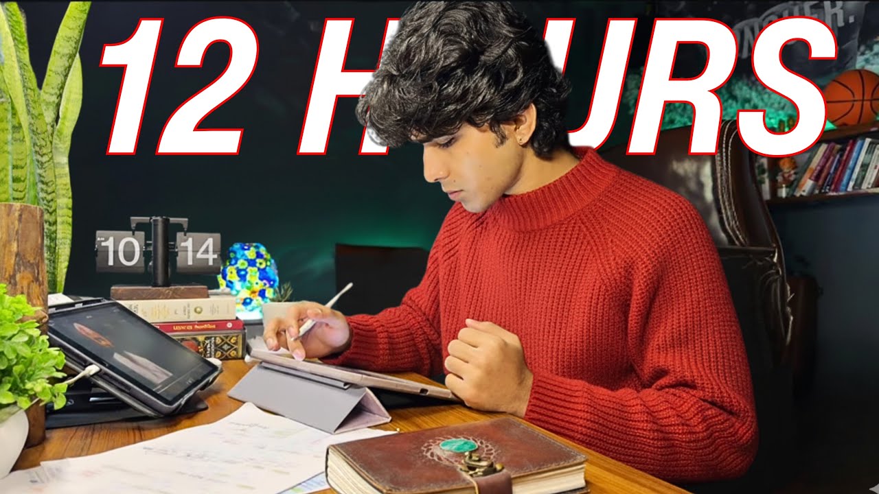 12-Hour LIVE Study With Me  | Cozy Ambience | 90/10 Pomodoro | Deep Work Mode
