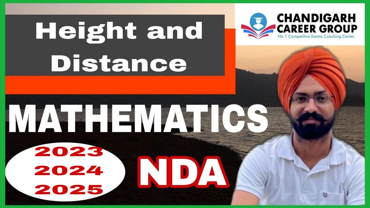 Height and Distance 2023 2024 2025 NDA mathematics previous year questions by Sandeep Brar 