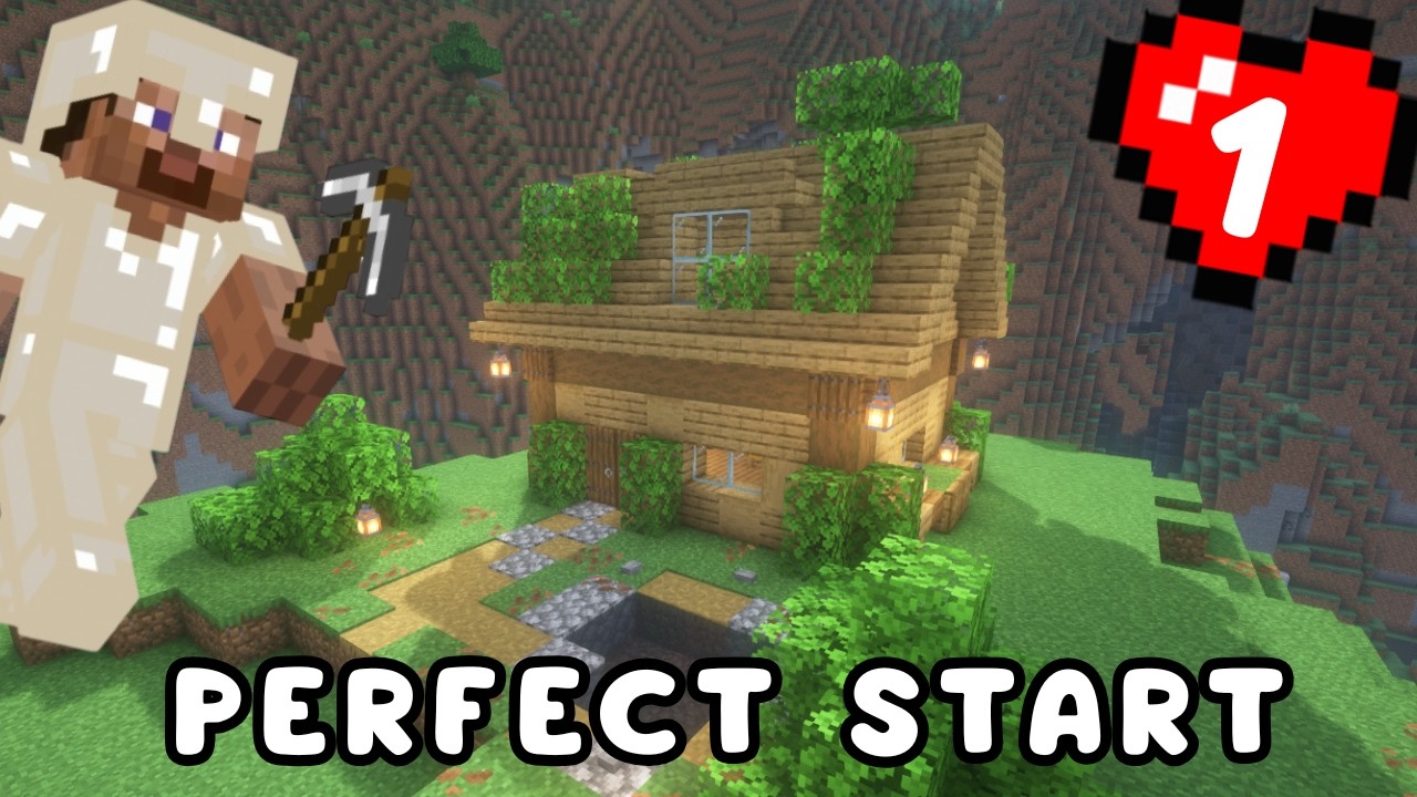 I GOT THE PERFECT START IN MINECRAFT!