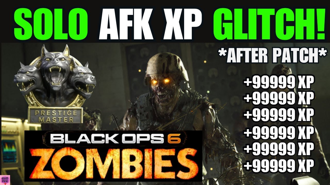FAST SOLO UNLIMITED XP GLITCH AFTER PATCH BO6 (PRESTIGE MASTER AFK XP GLITCH) BO6 ZOMBIES GLITCH