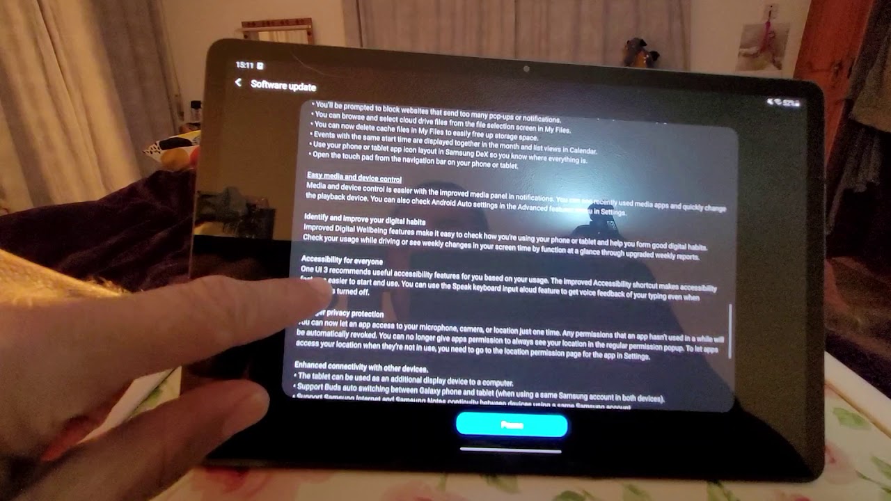 Samsung galaxy tab s7 plus one ui 3.1 software update!