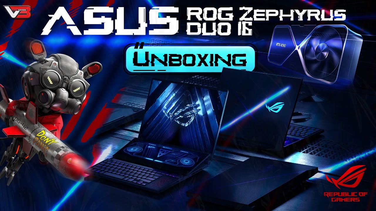 World's Most Powerful Laptop | ASUS ROG Zephyrus Duo 16 (2023) Dual Screen Laptop Unboxing