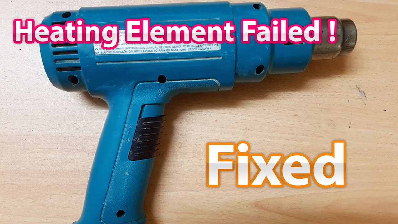 Failed Heating Element  (Makita HG1100 Heat Gun) Fixed!