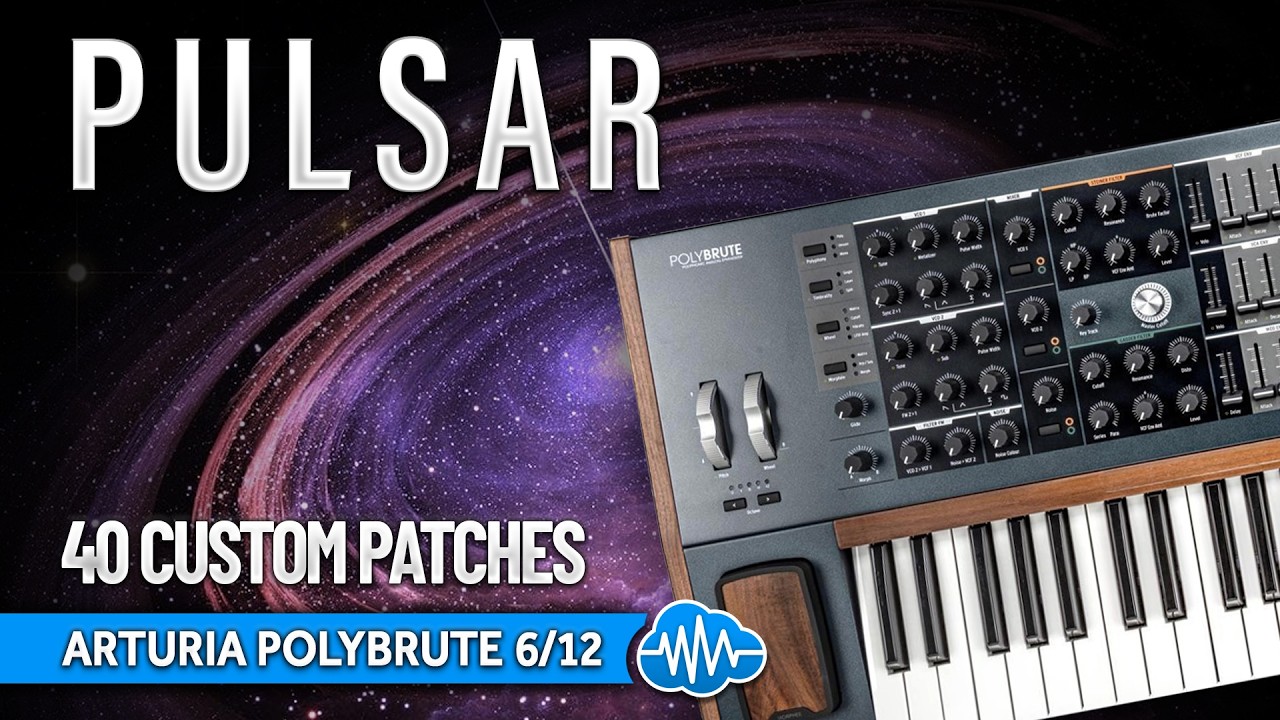 ARTURIA POLYBRUTE 6 / 12 ♫ 40 Custom Sounds ► PULSAR