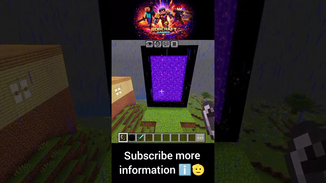 Can we make a nether portal 🕳️ in Minecraft ☠️🤯 
